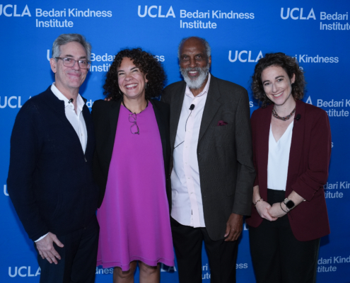 group photo with Maia and David Meyers