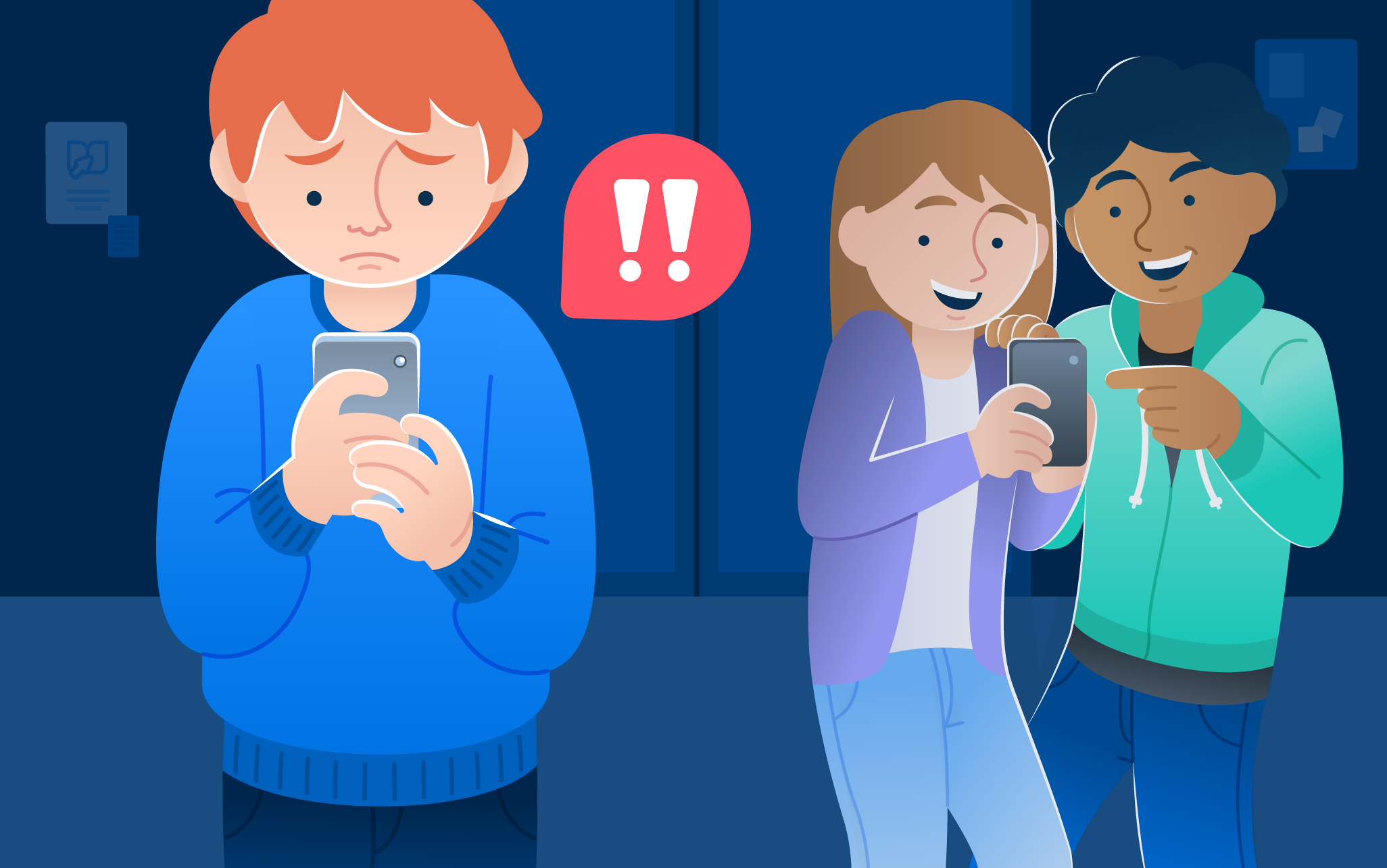 Cyberbullying drawing